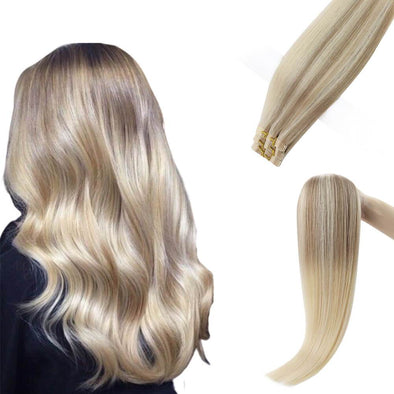 virgin human hair extensions injection tape in hair