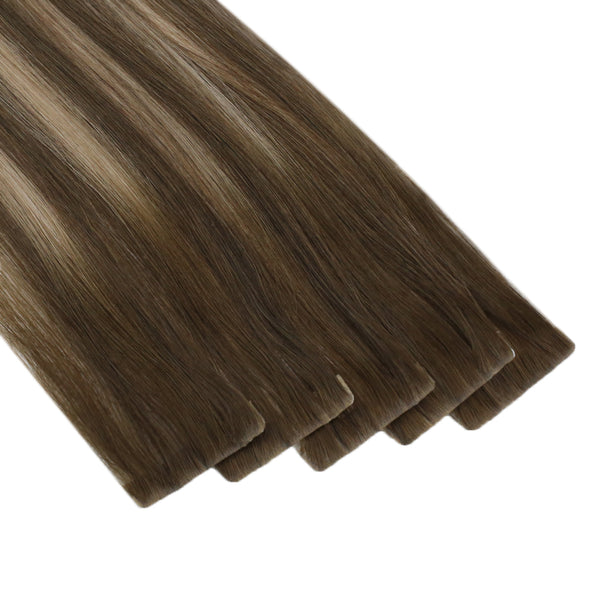 seamless invisible tape on hair extensions