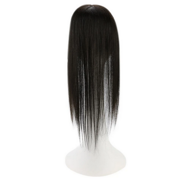 12*6 cm Base Lace Hair Topper Extensions Crown Off Black #1B