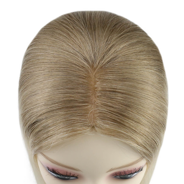 Topper Lace Base Hair Hidden Crown Ombre Color Blonde 13cm*13cm #10T613