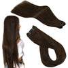 Chocolate Brown Long Remy Human Hair Double Weft #4
