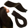 Darkest Brown Double Weft Brazilian Human Hair Extensions #2