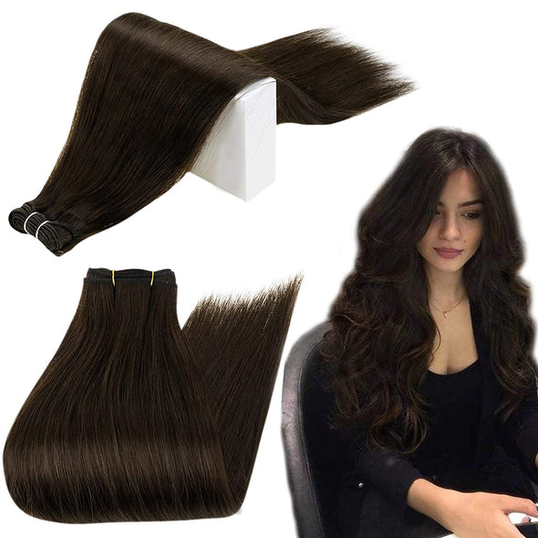 Darkest Brown Virgin Hair Weft #2