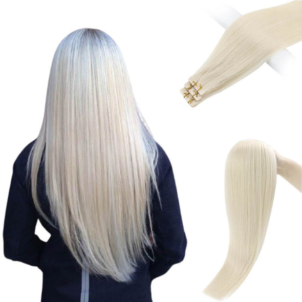 100% Real Human Hair Extension for Women Seamless Injection Tape