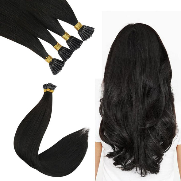 RUNATURE I Tip Virgin Human Hair Off Black #1B