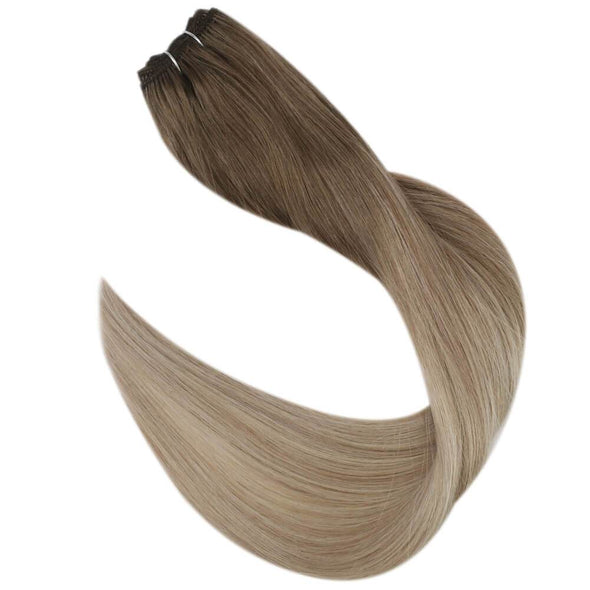 Weft Bundles Natural Hair Weave 100g Sew in Double Weft Human Hair