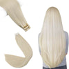 blonde glue in hair extensions
