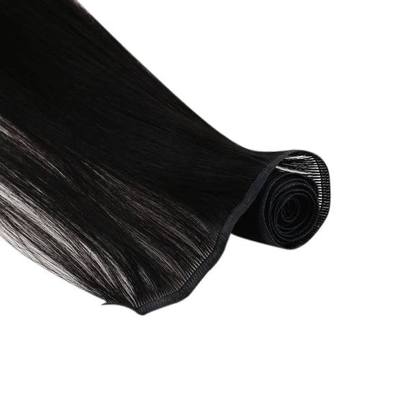 Flat Silk Weft for Women Jet Black #1
