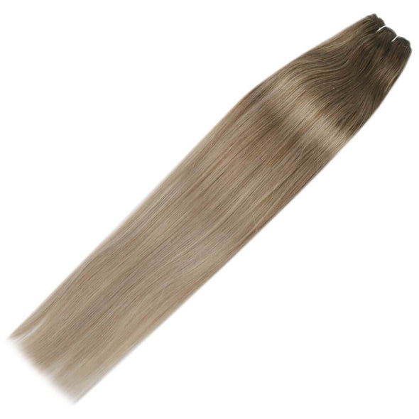 double weft human hair extensions thick bundle
