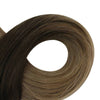 i tip hair extensions human hair brown with blonde