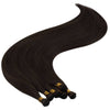 double weft real hair extensions