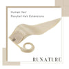 wrap around ponytaill for women