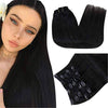 natural black hair extensions clip in