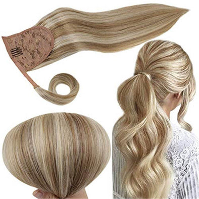 ponytail clip in hair extensions