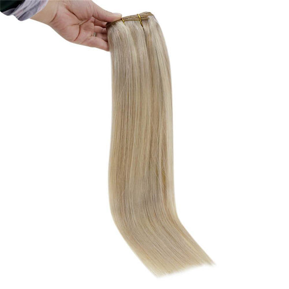 double weft human hair extensions thick