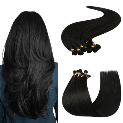 off black hair extensions weft bundles