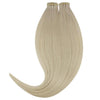 Color 60 Platinum Blonde Weft Bundles Human Hair