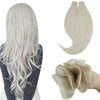 Weft Bundles Solid Color White Blonde