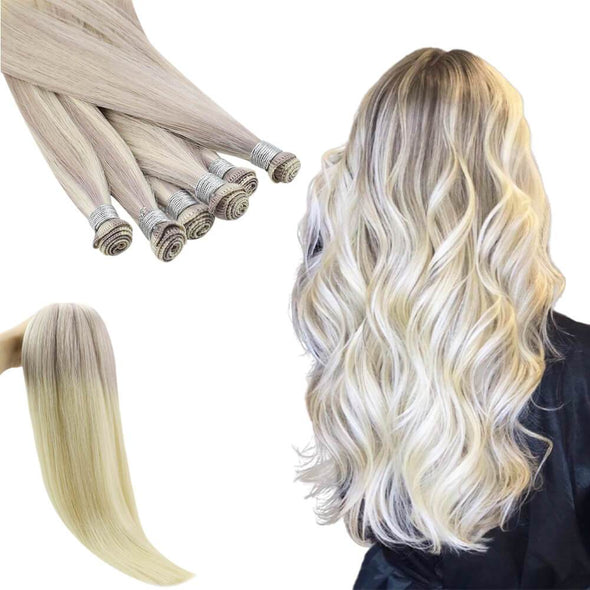 full cuticle hand made weft hair extensions