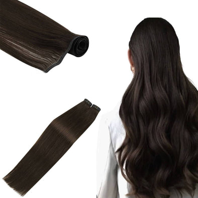 Flat Silk Weft Human Hair Extensiosn Sew in Hair Weft