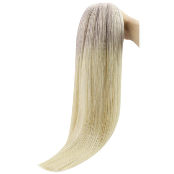 hand made hair extensions blonde color