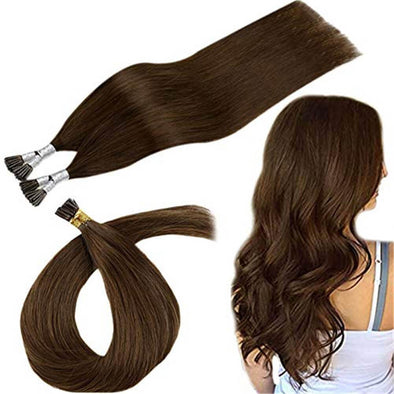 remy human hair extensions i tip hair