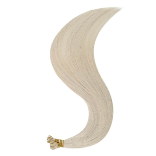 Platinum Blonde Full Cuticle Virgin I Tip Real Human Hair #60 |Runature