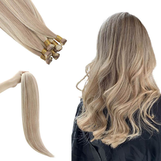 Hand Tied Weft Full Cuticle Virgin Hair Bundle #18P613 |Runature