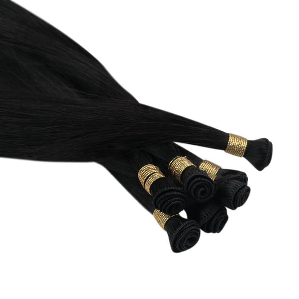 hand made weft hair extensions