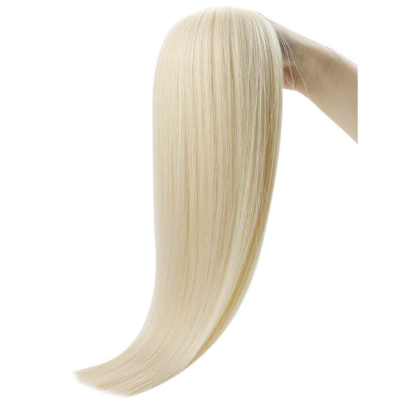 platinum blonde tape in hair extensions