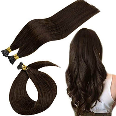 i tip brown hair extensions human hair