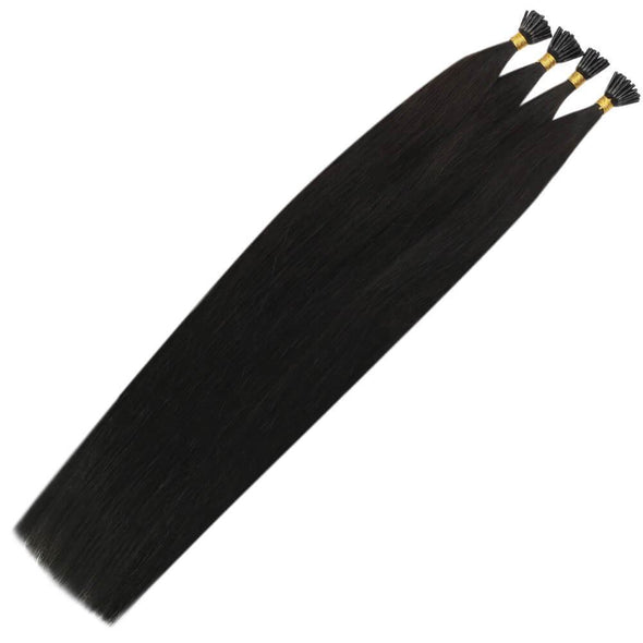 virgin human hair extensions off black color