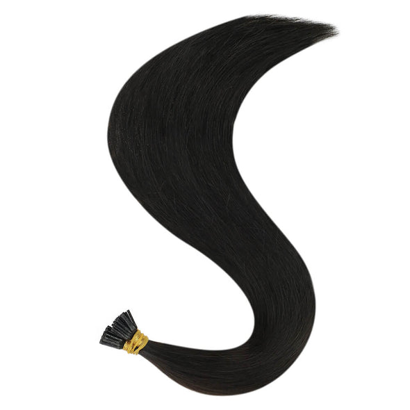 hair extensions i tip black