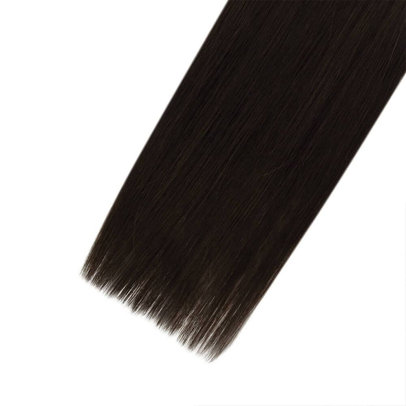 kertain fusion hair extensions human hair black