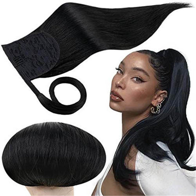 hair human extensions ponytail