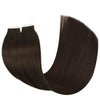 pure color virgin hair extensions brown #4