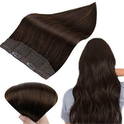 halo extensions human hair darkest brown