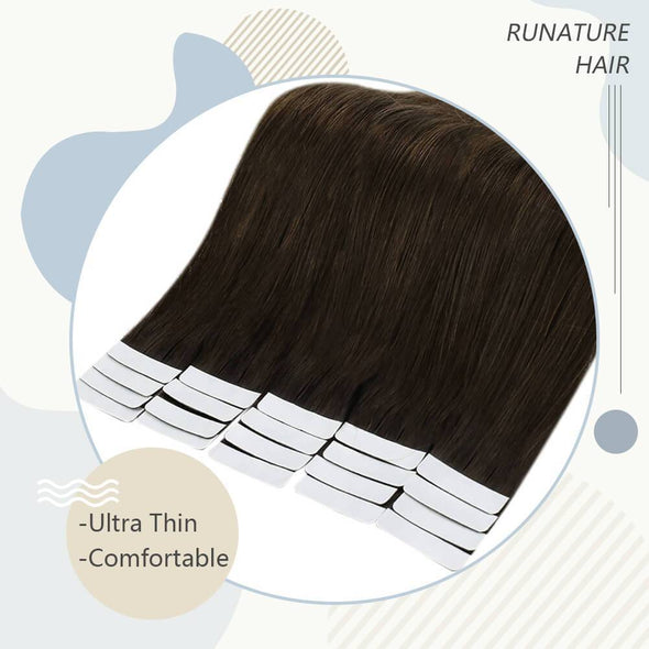 seamless tape in human hair extensions
