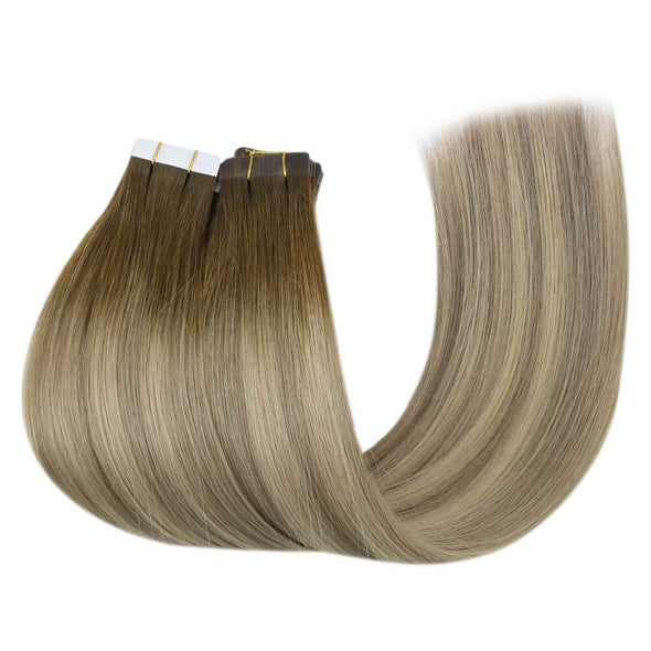 tape in human hair extensions quality virgin hair