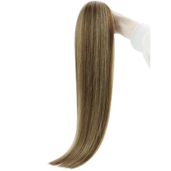 brown color virgin tape in hair extensions