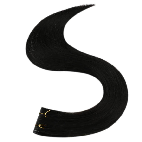 tape in hair extensions jet black