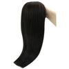 real hair fusion extensions off black color