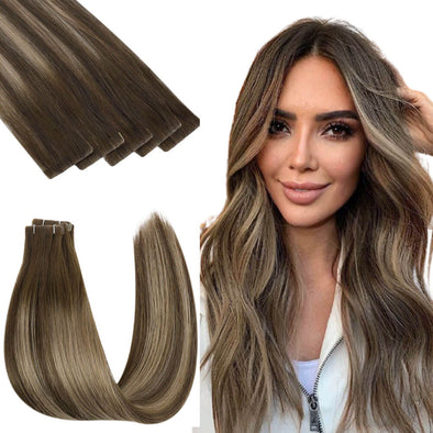 injected tape in hair extensions