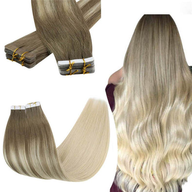 virgin tape in hair extensions platinum blonde