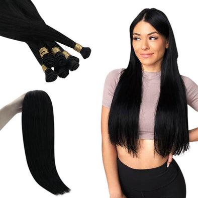 weft hair bundles hand-made hair weft