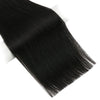 weft hair human hair black color