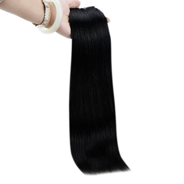 Straight Remy Hair Weave human hair black bundles