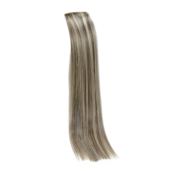 straight Human Hair Weft Extensions 100g Double Weft