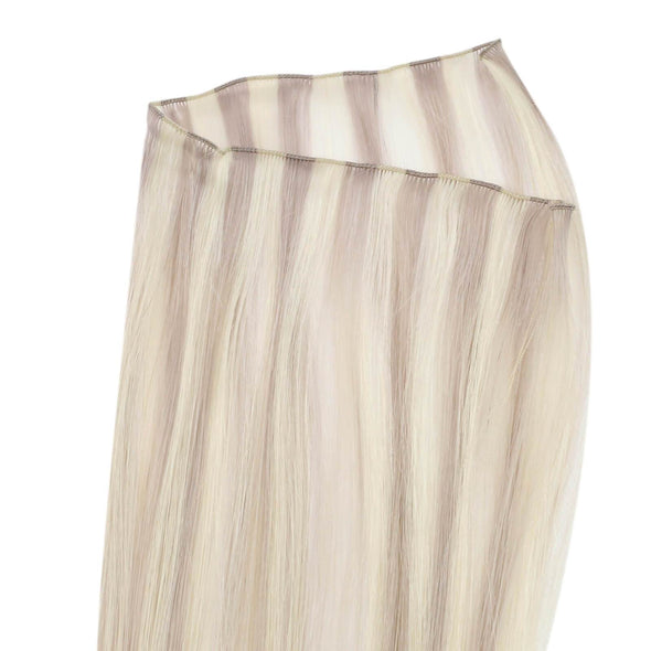 straight weft human hair extensions blonde