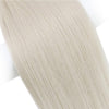 virgin weft human hair extensions white blonde